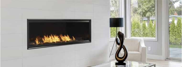 48 inches Artisan Vent Free Linear Fireplace, IPI Plus, Natural Gas, 39,000 BTUs - AVFL48NIP, Black