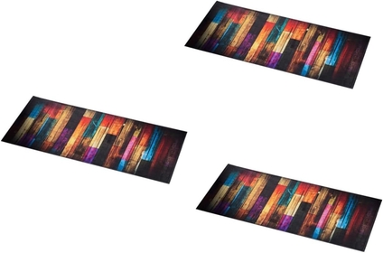 3pcs Kitchen Rug Outside Door Mats Plaid Rug Area Rug Indoor+Door+mat Indoor Rug Indoor Entrance Rug Colorful Rugs Colorful Outdoor Rugs Bath Rug Throw Printing Bath Mat