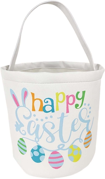Easter Decorations,Easter Basket Holiday Rabbit Bunny Printed Canvas Gift Carry Candy Bag Easter Decorations Cheap Gifts Under 50 Cents  Coupons Promo Codes