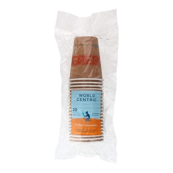 Compostable Hot Paper Cups, 12-Ounce - 20 Count (Pack of 1)