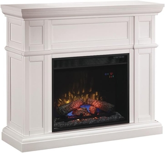 Artesian, White Wall Fireplace Mantel, 52.0" W x 15.0" D x 43.0" H