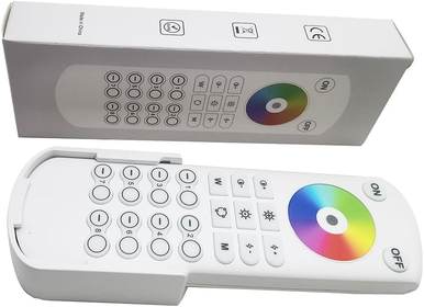 2.4GHz RF RGB+CCT 8-Zone Remote LED Strip Light Controller WiFi Gateway for C01-05RF C01-05W C01-05Z WB5 LED Controller(RC04RF)
