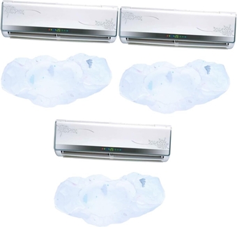 3pcs Hanging Air Conditioner Cover Air Conditioner Protector Cover Air Conditioner Anti- Cover Air Conditioner Dustproof Cover Protective Cover -