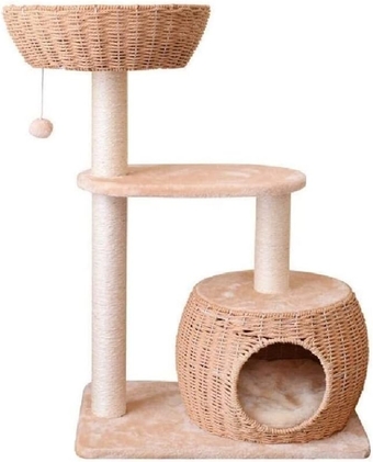 Cat Tree Cat Tower Cat Condo Cat Castle Cat Climbing Frame Cat Litter Cat Tree Cat Climbing Sisal Cat Scratcher Cat Furniture (Color : OneColor, Size : 60 x 40 x 90cm)