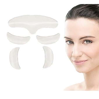 Forehead wrinkle patches - Night Facial Patch Treatment - Reduces Facial Wrinkles - Anti-Wrinkle Patch smooths eyes, mouth, forehead - Reusable