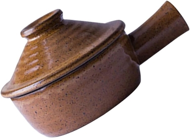 1pc Casserole Saucepan Stew Cooker Baking Dish Small Ceramic Bowl Mini Tart Pans for Baking Clay Tools Microwave Soup Bowl with Lid Pot with Handle Household Kitchenware Soup Pot F