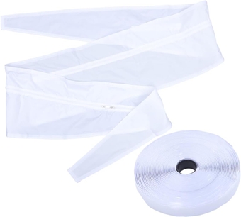 White Push Window Sealing Kit Seal The Window 210t Polyester Taffeta White Glue Window Sealing Cloth Suite AC Unit Window Seal Window Seal Cloth Seal Window Sealing Kit