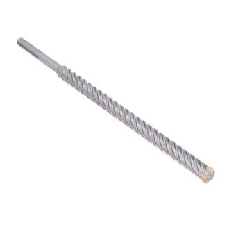 Carbide Tipped Masonry Drill Bit, 5 Pit Bit Interface Hammer Drill Bit 30mm Drill Diameter 370mm Thread Depth for Concrete
