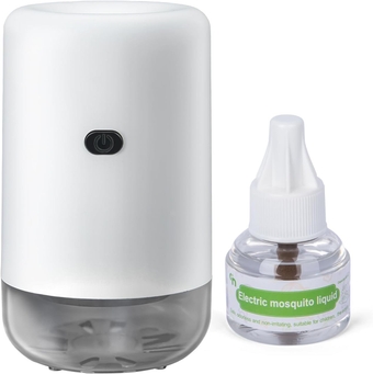 Q5 Mosquito Repeller, USB Electronic Mosquito Repellent Indoor Use, Includes 280 Hr Mosquito Repellent Refill, DEET-Free, Highly Effective, for Home, Bedroom, Office, Car