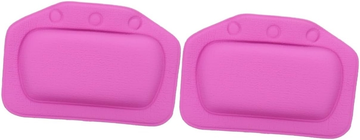 2pcs Bathroom Pillow Bathtub Pillow Headrest Soaking Tub Cushion Bath Pillows for tub spa headrest spa Bath mat Fatigue Relief Bathtub Pillow PVC 3D Comfortable Purple Bracket