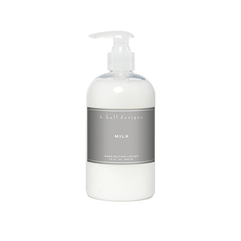Milk Scented Shea Butter Lotion for Dry Skin, Creamy-Sweet Scent with Coconut & Vanilla, Shea Moisturizing Lotion for Sensitive Skin, 12oz