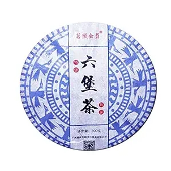 Wuzhou Liu Pao Tea Black Tea Aged Dark Tea Liubao Tea Cake Liu Bao HEI CHA 300g Dark Tea