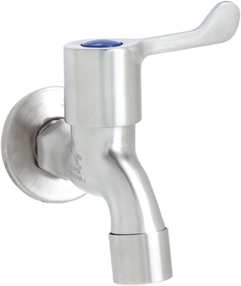 304 Stainless Steel Single Lever Faucet Tap for Laundry Washing Machine Home Kitchen Garden