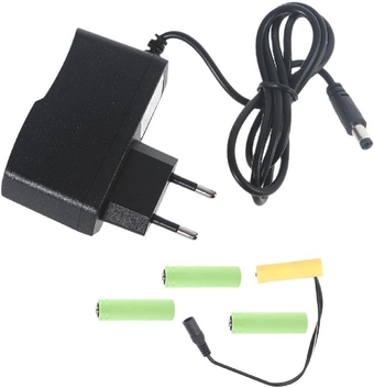 6V LR6 AA Battery AA Battery Eliminators Cable Replace 4Pcs 1.5V AA Batteries for LED Light Sphygmomanometer Power Supply Cable Extension