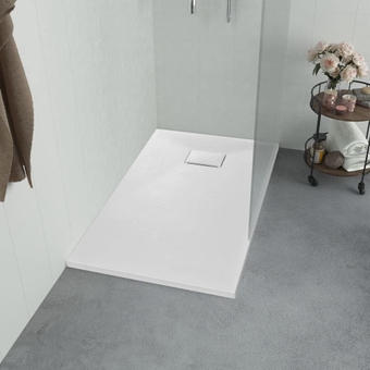 Shower Base Tray SMC White 35.4"x35.4" White (12.98KG/28.556LB) Plumbing Fixture Hardware & Parts-Shower Parts-Shower Bases-