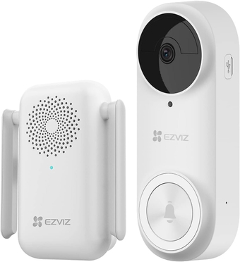 2K Wireless Video Doorbell, Battery-Powered, 4-Month Battery Life, Multiple Ringtones, Anti-Tamper Alarm, AI Human Detection, Two Way Talk, Weatherproof, Simple Self-Installation (DB2 kit)