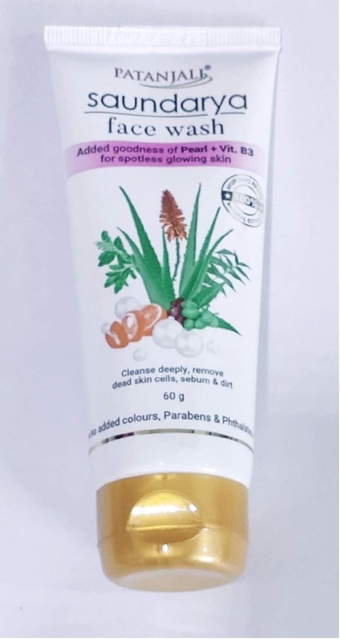 Patanjali Saundarya Face Wash - 60ml Pack of 2