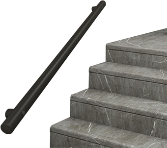 Handrails for Outdoor Steps or Indoor Stairs, Stainless Steel Grab Rail Corridor Stair Railings Support Rod, Wall Mounted Staircase Banister Hand Rails (Size : 2 FT)