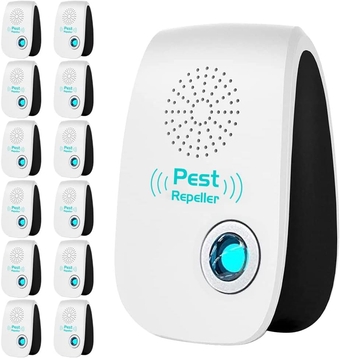 2023 Upgraded Dual Ultrasonic Pest Repeller 12 Pack, Electronic Pest Repellent, Pest Control Plug for Insects, Roach,Mice,Spider, Mosquito Repellent for Home, Kitchen, Office, Warehouse, Hotel, Garage
