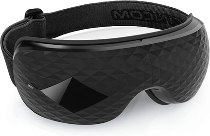 Eye Massager with Heat - Mothers Day Gifts for Relaxing Dry Eyes Fatigue Dark Circles - Bluetooth Music Heated Eye Mask for Migraine (White-2)