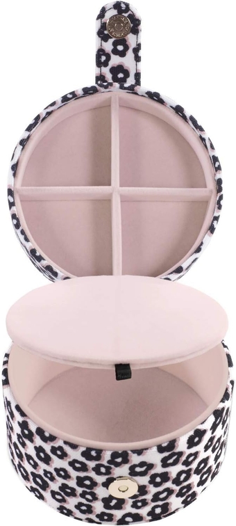 Women's Travel Jewelry Organizer for Rings/Earrings/Necklaces, Flair Flora