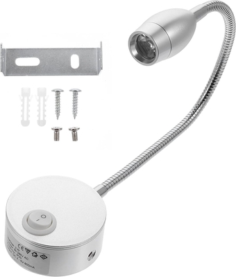 Led Desk Lamp Bedside Reading Light RV Boat LED Reading Light Flexible Gooseneck Wall Lamp Night Light Minimalist LED Bedside Reading Lamp for Headboard Wall Truck Led Table Lamp