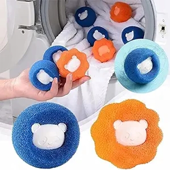 Super Pet Fur Remover 9pc for Laundry, Lint Remover for Clothes, Reusable Laundry Pet Hair Catcher, Effective Dog and Cat Hair Catcher for Washing Machine