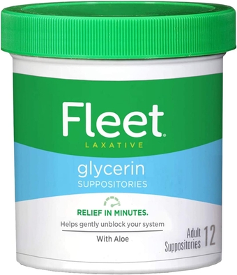 Laxative Glycerin Suppositories for Adult Constipation, 12 Count (Pack of 1 )