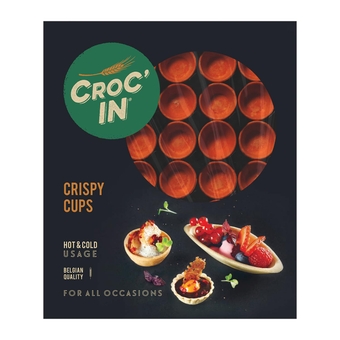- Orange Mini Tart Shells - Edible Appetizer Or Dessert Cups - Pastry Pans - Artisanal & Vegan Confection - 60 Pieces