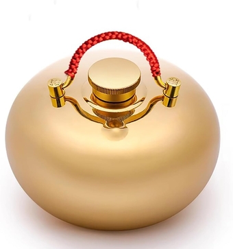 Thickened Water-Filled hot Water Bottle, Retro Anti-riot Hand Warmer,Better Sealing,Anti-Scald Handle,Dragon and Phoenix carvings,Use hot Water for Heating,Mirror Reflection. (Size : StyleA)