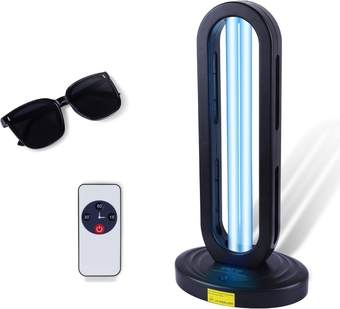 UV Light Sanitizer, Ultraviolet Light Sanitizer for Room，Air Freshener UV Lamp with Remote Control and Radar Monitor Sensor: Sterilize and Disinfect Every Room of Your Home for 15/30/60 Minutes