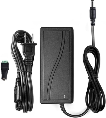 12V 5A Power Supply Adapter US Plug 60W LED Power Adapter, AC/DC 12V Transformers AC 100-240V for SMD 3528 5050 RGB Led Strip Lights Jack 5.5mm x 2.5mm for LED Strip Light
