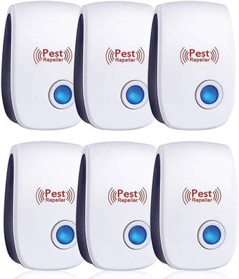 6 Pack Ultrasonic Pest Repeller, Mice Repellent Plug in Ultrasonic Insect Repellent Electronic Indoor Pest Control for Bugs Roaches Insects Spiders Mice Mosquitoes Flies, Ants Repellent for Home