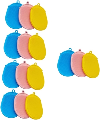 15 Pcs Bath Brush Brushing Glove Bristles Back Scrubber Soft Scrub Body Exfoliator Silicone Massage Silicone Face Brush Shampoo Brush Take a Bath Soft Brush Baby