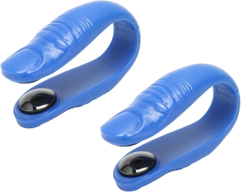 2Pcs Tiger Mouth Clips, Wearable Acupressure Hand Pressure Point Clip, Acupoint Massage Clip with Magnets for Relief Tension Anxiety, Headache Pain, Blue
