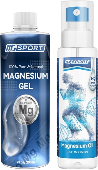 High Absorption Magnesium Gel and Oil Bundle - Supports Leg Cramps and Muscle Recovery