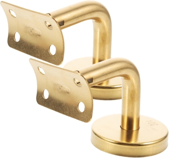 2pcs Staircase handrail Bracket Stair Accessory Deck Railing Brackets Stairway handrail Brackets Banister Brackets handrail Support Wall Track Stainless Steel Against The Wall