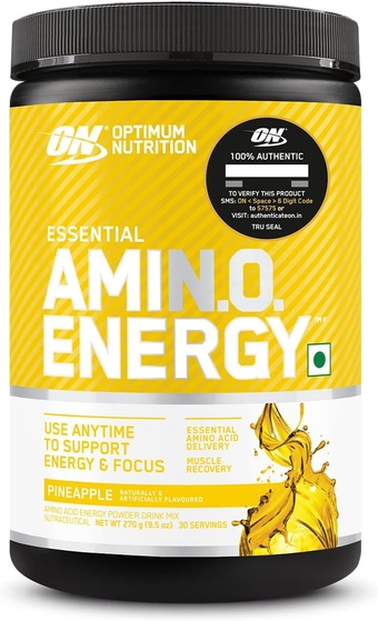 Amino Energy - Pre Workout with Green Tea, BCAA, Amino Acids, Keto Friendly, Green Coffee Extract, Energy Powder - Pineapple, 30 Servings