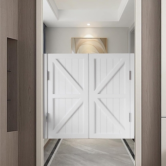 Swinging Door Western Swing Door with Hinges, Shower Saloon Cafe Doors for Doorway, Rectangle Kitchen Bedroom Bar Half Waist Door Decor (Size : W120xH90cm(47 1/4" x35 7/16"))