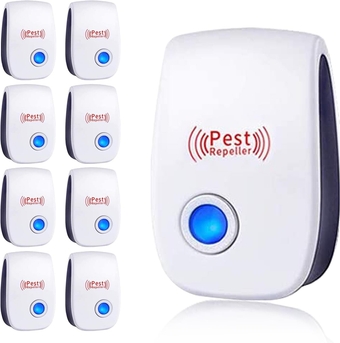 Ultrasonic Pest Repeller 8 Pack Mice Repellent Indoor Pest Control Spider Repellent Electric Pest Repeller Plug in Indoor for Mice,Ant,Spider,Rodent