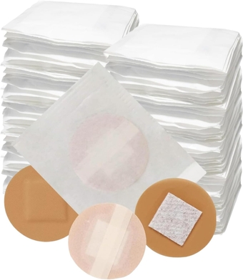 200 Spot Bandages Small Sheer Plastic Adhesive Dot Bandages with Non-Stick Pad – Sterile Tiny Round Bandages 7/8" for Small Wounds, Pimples, Vaccination and Blisters for Face, Hands and Arms