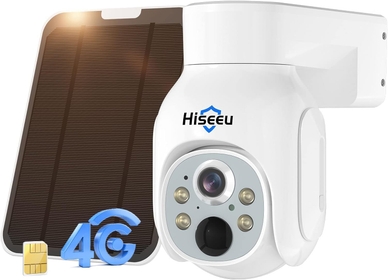 4G LTE Cellular Security Camera Without WiFi, 2K HD Color Night Vision Outdoor Camera Wireless Solar Powered, 2-Way Talk,IP66 Waterproof,PIR Human Detection, SIM Card Included