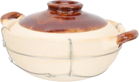 HEMOTON Chinese Stew Hot Pot Non-stick Casserole Pot Ceramic Casserole Dish Korean Clay Pot Chinese Clay Pot Clay Cookware Food Cooking Home Individual Pottery Iron Slow Cooker