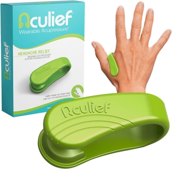 - Award Winning Natural Headache, Migraine, Tension Relief Wearable – Supporting Acupressure Relaxation, Stress Alleviation, Tension Relief and Headache Relief - 1 Pack (Regular, Green)