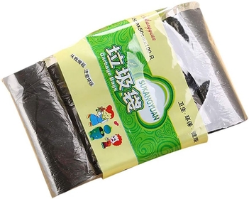 5 Rolls of Trash Bags Garbage Bags, Mini Compostable Strong Bathroom Wastebasket Can Liners Trash Bags for Home Office Kitchen fit 30 Gallon (Black)