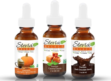 Drops Caramel, Pumpkin Spice, & Dark Chocolate   Keto Coffee Sugar-Free  Flavors Bundle (3) Pack
