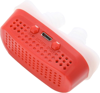Snore Stopper Stop Snoring Device Nasal Dilator Nose Vents Plugs Electric Variable Speed Anti Snoring Device Snoring Aid Solution Improve Breathing and Sleep for Men and Women (Color : Red)