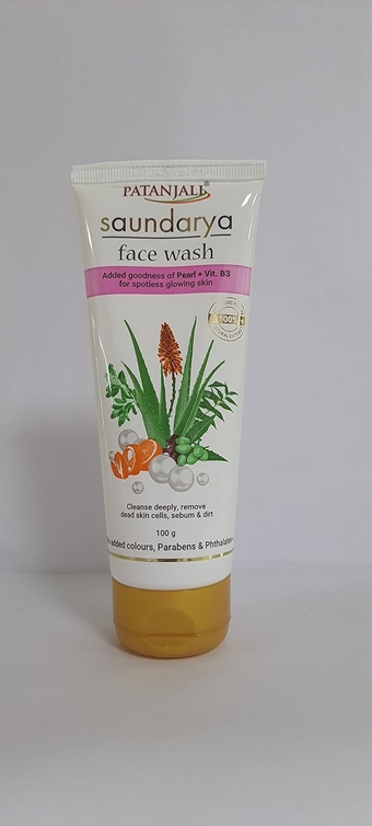 Patanjali Saundarya Face Wash 100 Gm Tube