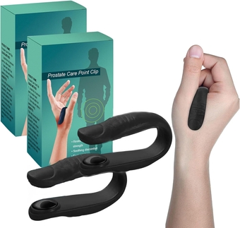 Prostate Care Point Clip for Men, Acupressure Hand Pressure Point Clip, Relieve Prostate discomfort effortlessly, Migraine Relief Kidney Care (2)