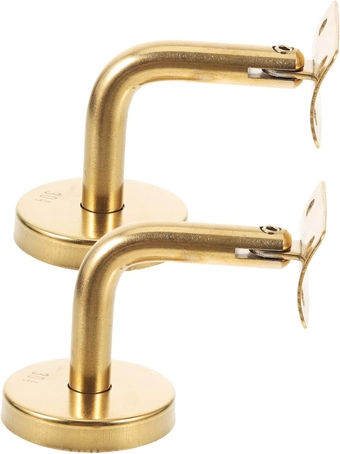 2pcs Staircase handrail Bracket Banister Brackets Stair Railing Supports Stair Accessory Stairway handrail Brackets handrail Support Wall Rail Bracket Guide Indoor Stainless Steel